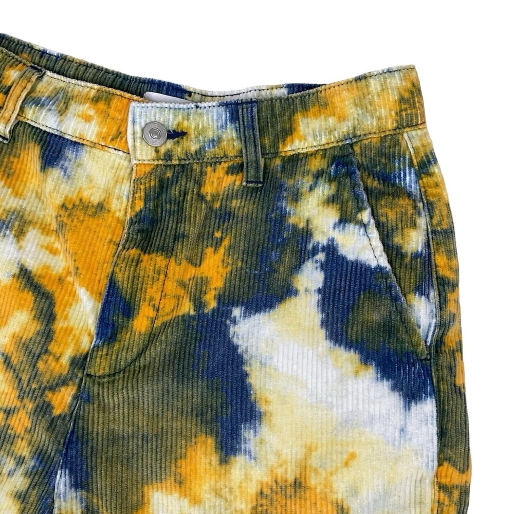 Topman Shorts Mens Size 28 Multicolor Watercolor Corduroy Bermuda Cargo NWOT - Picture 3 of 14